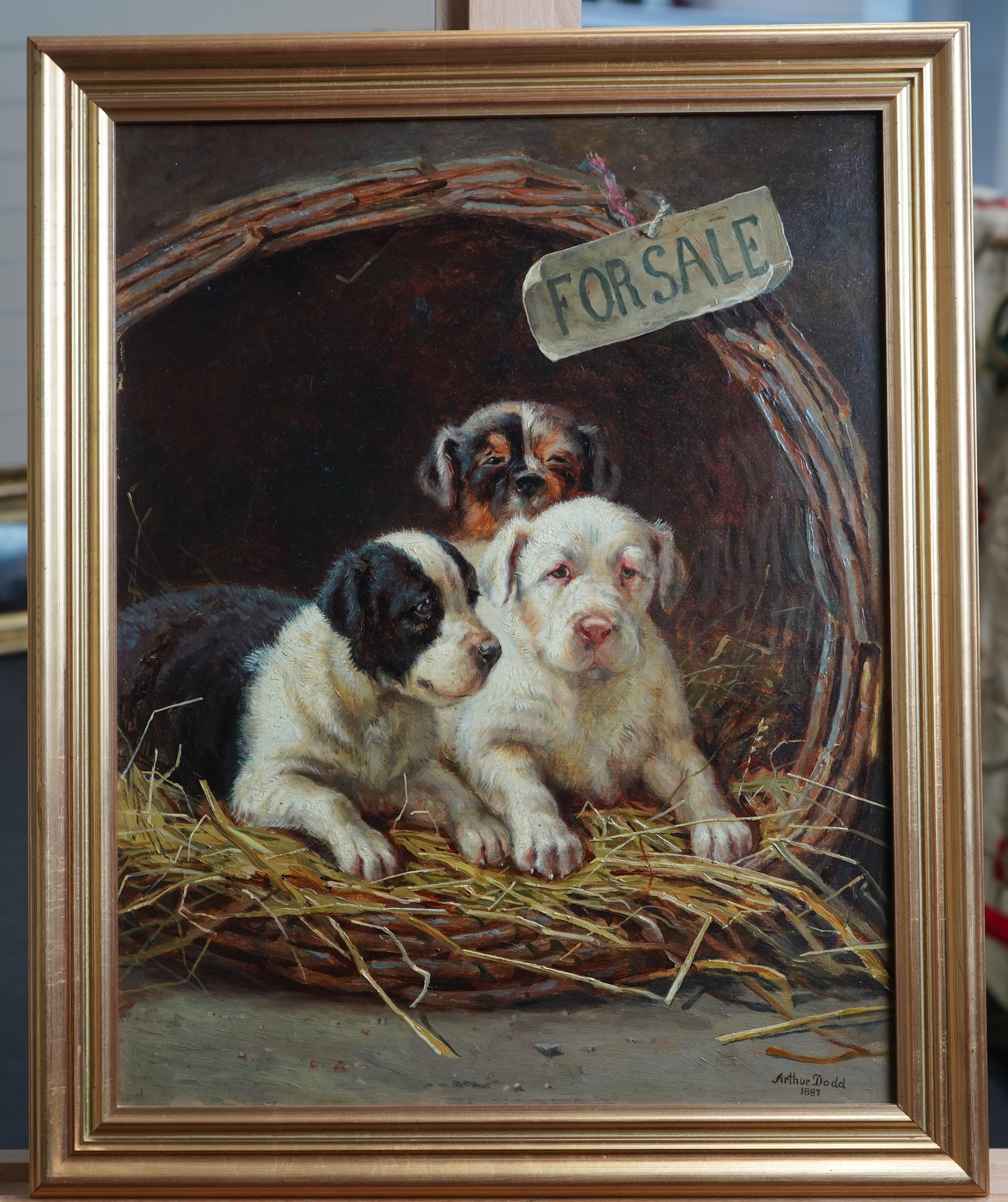 Arthur Charles Dodd, fl. 1878-1891, 'Dogs for sale'